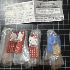 サンリオキャラクターズ　レトロミニチュアチャーム　４点