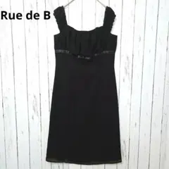 美品✨Rue de B リューデベー ギャザーワンピース 黒 日本製 サイズ2のサムネイル