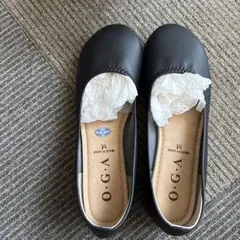 O.G.A. 黒 フラットシューズ M 未使用