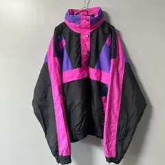 【希少】90s ヴィンテージ PUMA 中綿 ナイロンジャケット レトロ配色 M