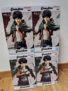 進撃の巨人 Grandista-エレン・イェーガー リヴァイ 4体セット