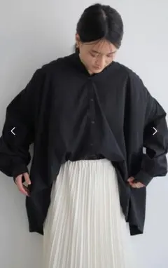 新品未使用♡AMERICANHOLIC オーバーサイズ ブラックシャツ 長袖 L