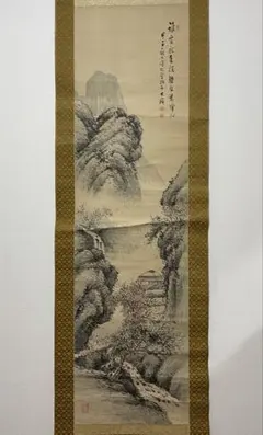 中国 美人画 唐寅 仕女図 三尺中堂掛け軸／表装済み - メルカリ