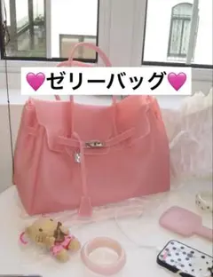 即日発送】 JellyFirkinゼリーバックM ショルダー ピンクオレンジ 