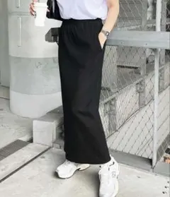 GeeRA すっきりリブタイトロングスカートのサムネイル