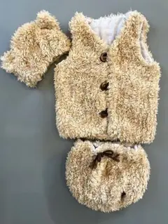 ベビーベスト　着ぐるみ　クマ　手作り