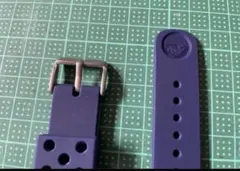 セイコーダイバー ラバーベルト 汎用22㎜　ネイビー