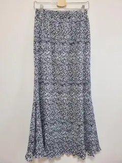 スカート　ロングスカート　花柄　大きいサイズ　XL