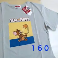 新品☆トムとジェリー 半袖Tシャツ １６０ ミントグリーンのサムネイル