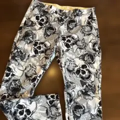 ラウドマウス　メンズ　パンツ　スカル　花　Lサイズ