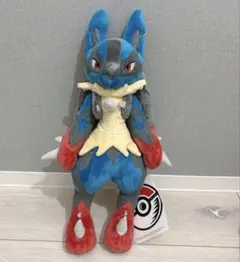 希少☆新品タグ付 メガルカリオ ぬいぐるみ ポケモンセンター - メルカリ