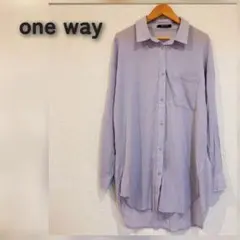 one way/ワンウェイ ビッグシアーシャツ
