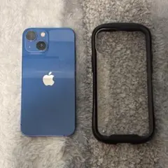 Apple iPhone 13mini 青色 ケース付き
