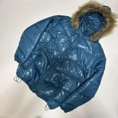 ダウンジャケット※中綿　ファー付き　y2k ギャル男　平成　グランジ