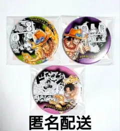 ONE PIECE エース☆缶バッジ3点セット - メルカリ