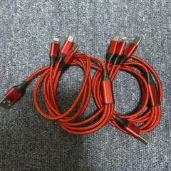 充電ケーブル USB-C Lightning Micro USB 2個セット