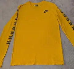 ゴツNIKE オレンジ ロングスリーブシャツ　L