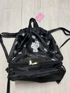 最終価格！タグ付きhello kittyプールバッグ二層式のサムネイル
