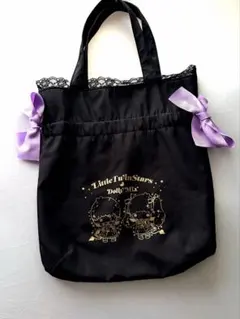 リトルツインスターズ　キキララ Dolly Mixダブルリボントートバッグ