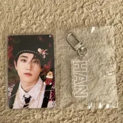 スキズ　ハン　クリスマスポップアップトレカ、ネームキーホルダーセット