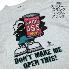 シングルステッチ 90s WHOOP ASS スラング Tシャツ XLのサムネイル