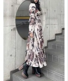 ameri vintage LANDSCAPE SCARF DRESS - メルカリ