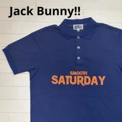 Jack Bunny!! ゴルフ ウェア 半袖 ポロシャツ ネイビー 4のサムネイル