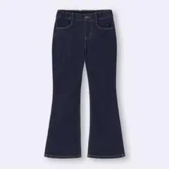 GIRLS ストレッチスリムフレアジーンズ 69 NAVY 150