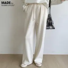 【新品未使用】ダークエンジェルコーデュロイパンツ 裏起毛 普通丈 アイボリー М