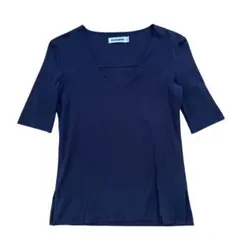 美品 JIL SANDER ジルサンダー イタリア製 Vネック 五分袖 Tシャツのサムネイル