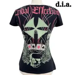 d.i.a. ダイヤ スカル ウィング タトゥー ピンストライピング Tシャツのサムネイル