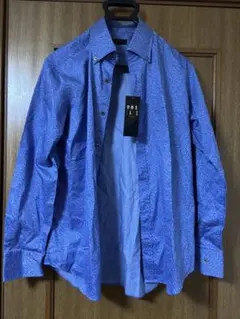 DAKS ロゴパターン 長袖シャツ 青のサムネイル