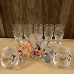 ディズニーキャラクターズグラス　クリスマスファンタジー コップ セット