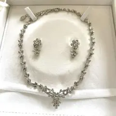 ウェディング ネックレス イヤリング セット