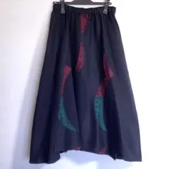 未使用✨慈雨　ジウ　センソユニコ　ボカシジャガードスカート　ブラック　サイズ40 未使用✨慈雨 ジウ センソユニコ ボカシジャガードスカート ブラック