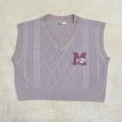 Api マイメロディ　ニットベスト　ピンク系　M