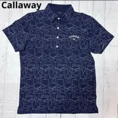 美品✨Callaway キャロウェイ ゴルフ ポロシャツ ネイビー M