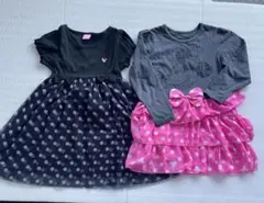 ミニーマウス ワンピースセット 2点