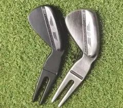 【新品】Vokey Designグリーンフォーク ブラック&シルバー2本セット