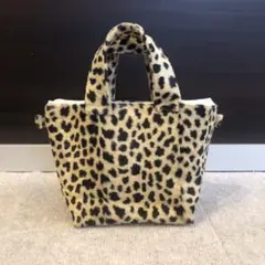 ヒョウ柄　ミニトートバッグ