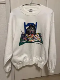 Crazy Shirt 猫イラスト スウェット S