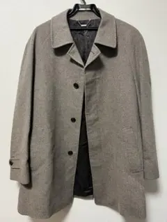 【美品】ALAIN DELON ウール混 ロングコート グレー