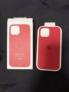 iPhone 13 mini シリコンケース レッド