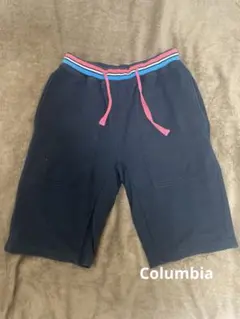 【人気】Columbia コロンビア ハーフパンツ スウェット ネイビーのサムネイル