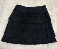Drawer ドゥロワー フリル ティアード スカート36 コットンシルクのサムネイル