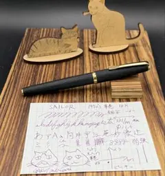 Sailor 万年筆 21K 21金 細字 レザータッチ軸 廃盤 - メルカリ