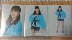 HKT48 栗山梨奈 2023年8月 劇場限定生写真 3枚コンプ