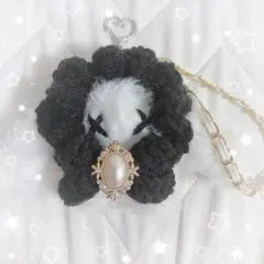 ハンドメイド編み物あみぐるみうさぎチャームウィッシュコア平成女児