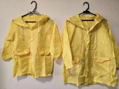 アヒルデザインのレインコートセット