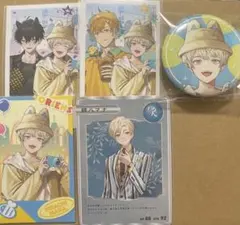 おでかけ　oriens チェキ風カード　緋八マナ OS特典　缶バッジ　オリエンス